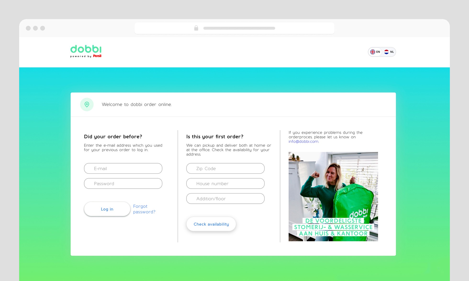 The ordering process of Dobbi