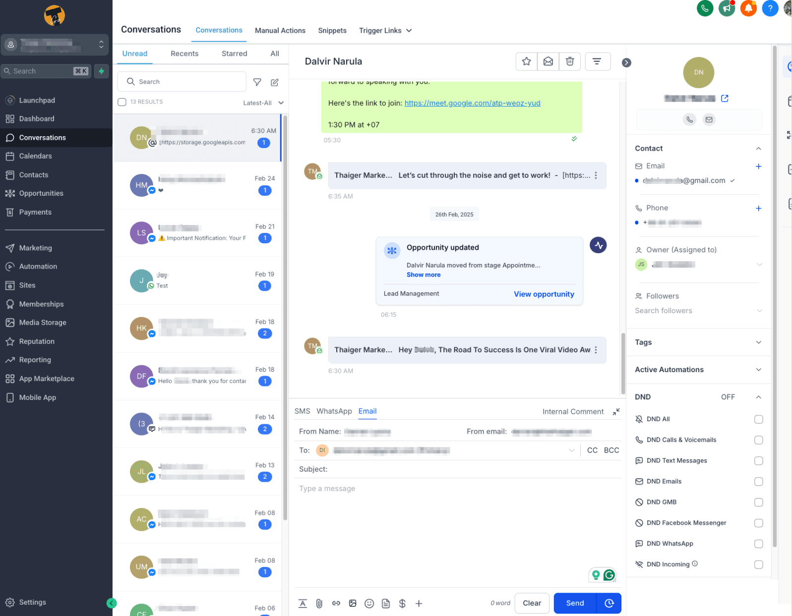 ThaigerGo Communications Centre handling conversations from various platforms